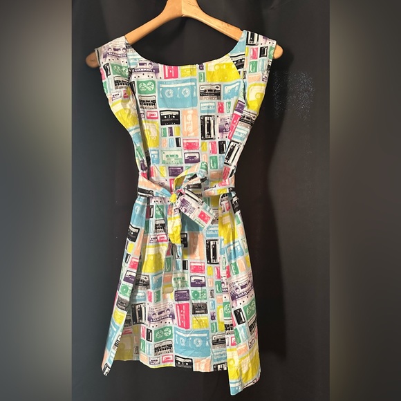 Matrushka Dress with 80’s Cassette Print - Picture 3 of 10
